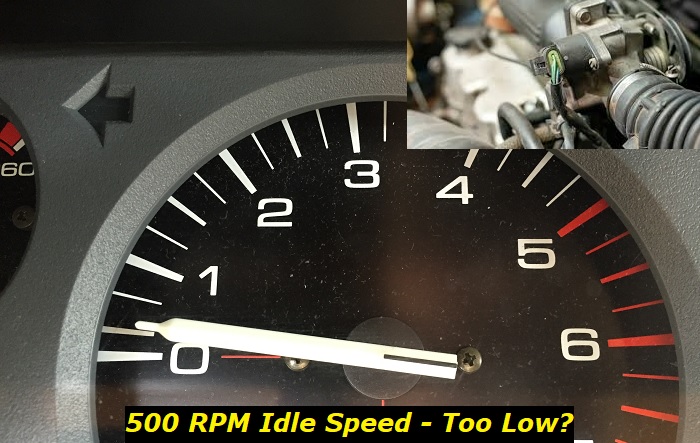 500 rpm idle speed